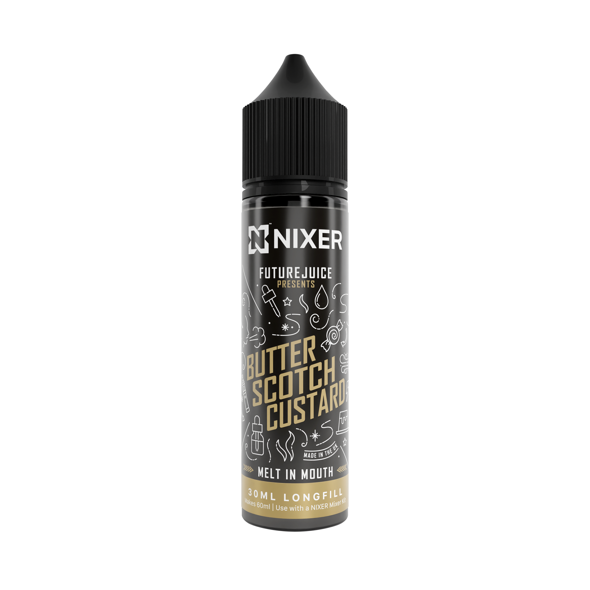 NIXER Bar, Fusion - Future Juice Butter Scotch Custard (Longfill)